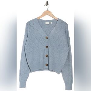 Cyrus Light Blue Button-Up Cardigan